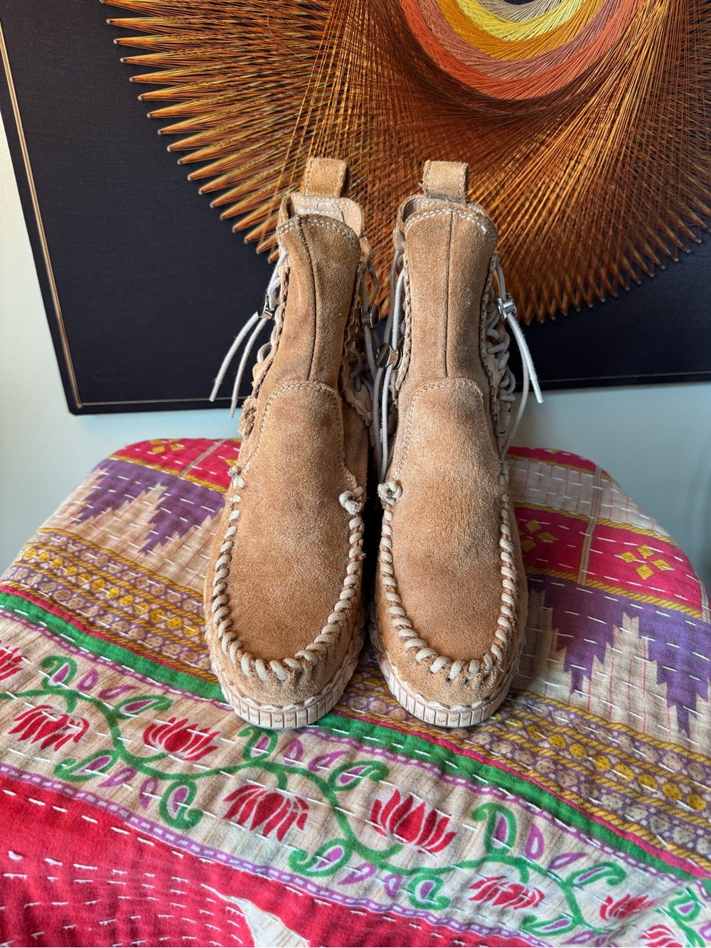 El Vaquero Agnes Hidden Wedge Ankle Boot 38/ 7.5 or 8 - Picture 5 of 16